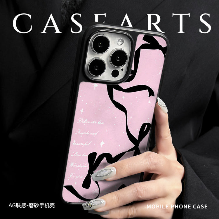 手機殼|蘋果16手機殼磁吸AG磨砂碳纖紋iPhone14pro適用ins風15Promax「LR1426」25.04-2