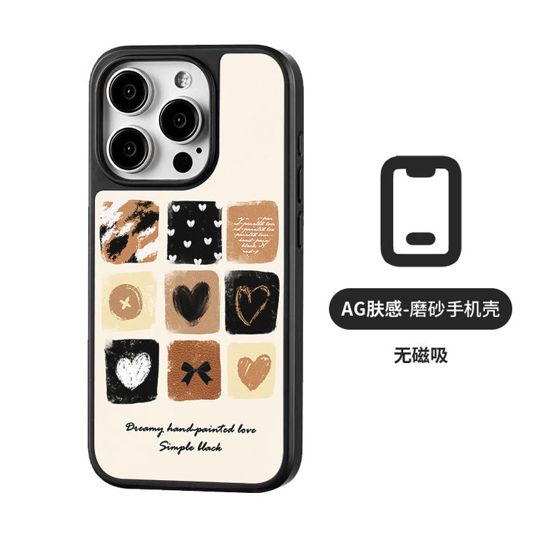 手機殼|15磁吸AG磨砂碳纖紋iPhone14pro適用13蘋果16手機殼12Promax「LR1436」25.04-2