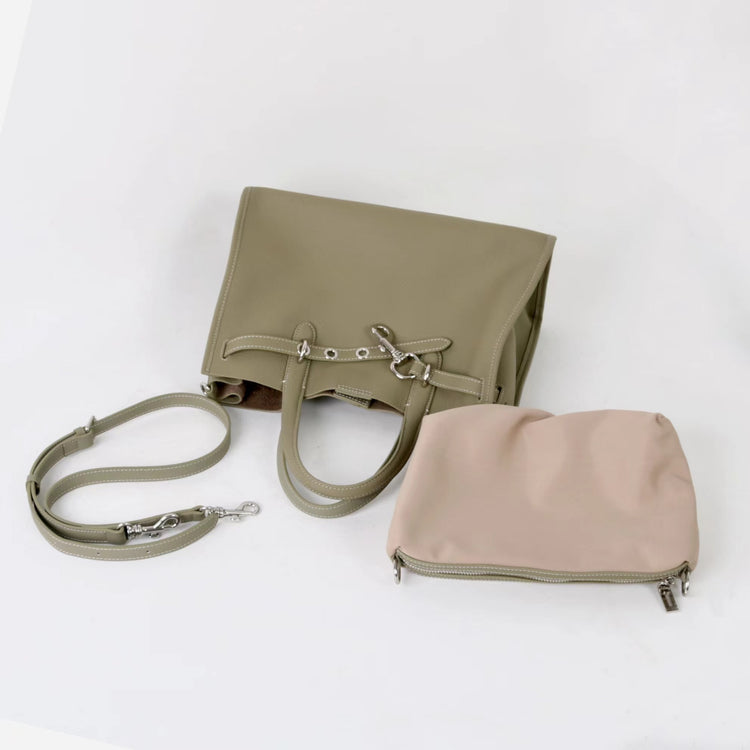 質感真皮|2025新款百搭高級大容量時尚手拎單肩斜背包通勤真皮女包質感「52930 523006」25.05-1