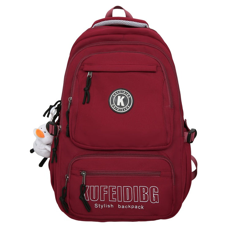 致青春|潮流雙肩包男大容量休閒旅行背包質感百搭初高中生大學生書包「9020-135」25.09-5