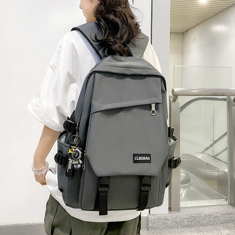 致青春|休閒雙肩包新款國中學生書包女多層套包大容量尼龍雙肩電腦包「2425-131」24.05-3