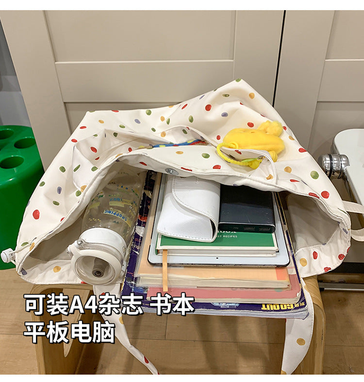 致青春|臘腸狗包包女2024新款學院風簡約單肩包休閒大容量高顏值托特包「231-121」24.12-1