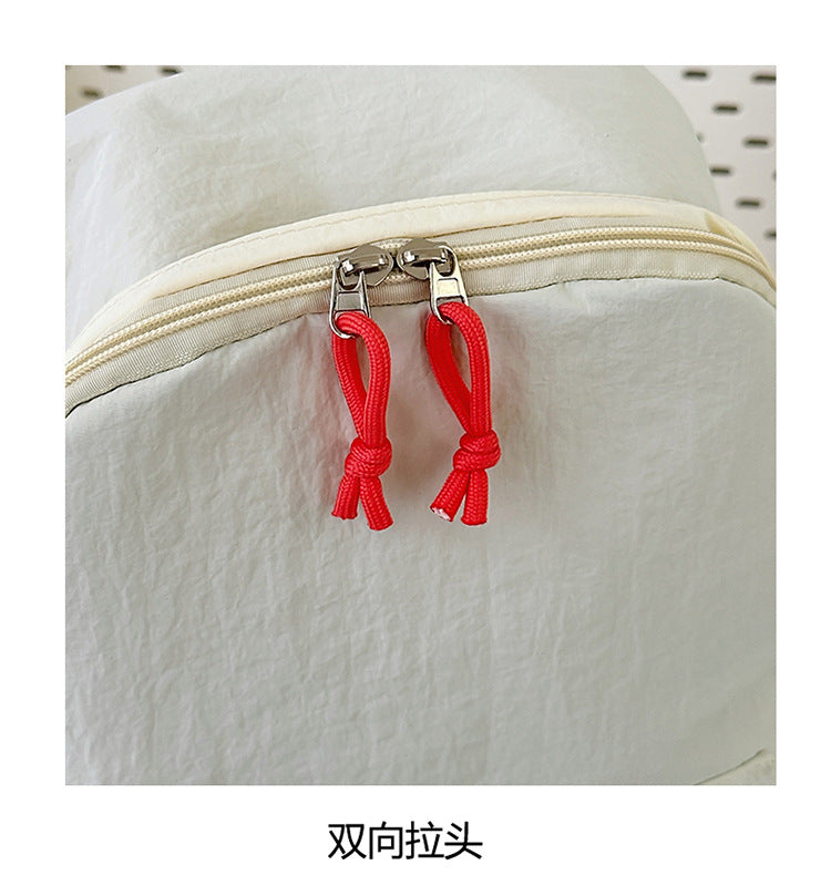 致青春|小清新休閒書包女大學生ins大容量簡約背包國中高中生百搭雙肩包「1018-125」25.09-2