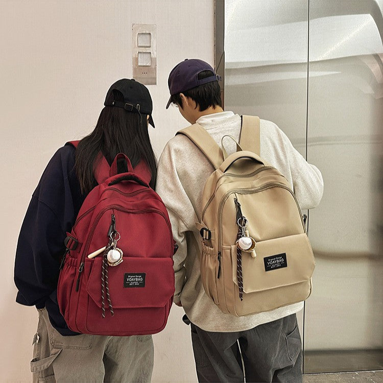 致青春 | 簡約通勤雙肩包休閒大容量旅行背包流行時尚百搭初高中大學生書包「793-133」25.03-1