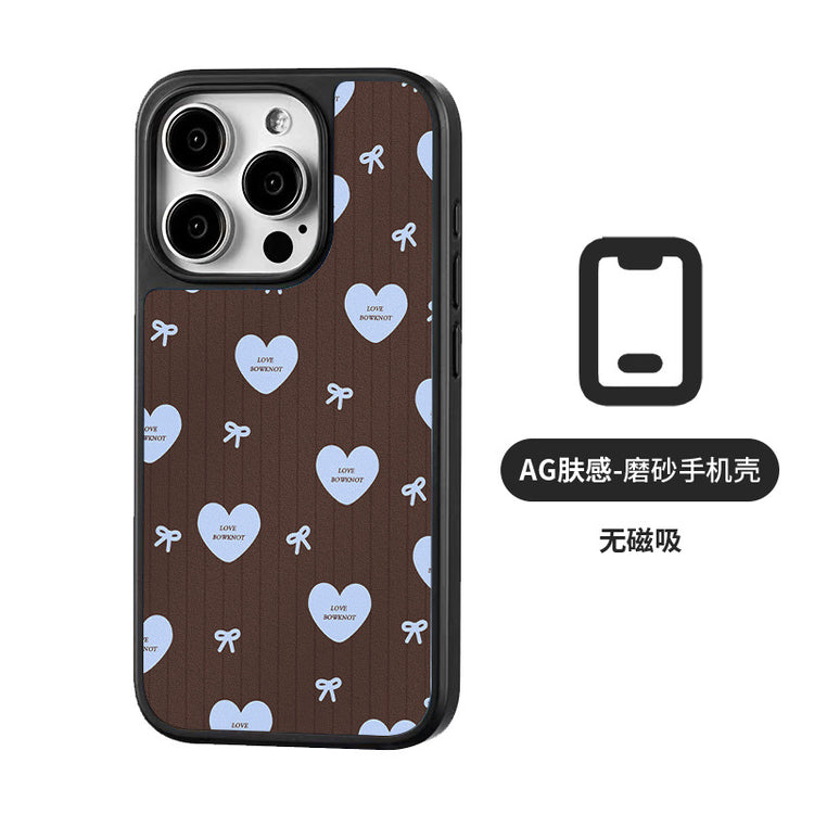 手機殼|蘋果13手機殼磁吸AG磨砂碳纖紋iPhone15pro適用13女16Promax「LR1423」25.04-2