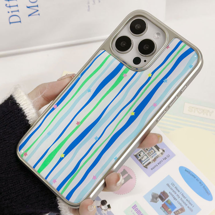 手機殼|iPhone16pro手機殼15蘋果14適用13Promax電鍍銀邊滴膠華為P70「LR1541」25.03-2