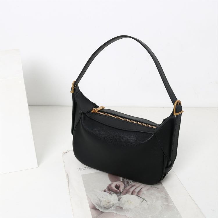 質感真皮|凱旋門romy腋下包2024新款復古真皮軟皮高級感單肩斜背小手提包女「6031」24.01-2