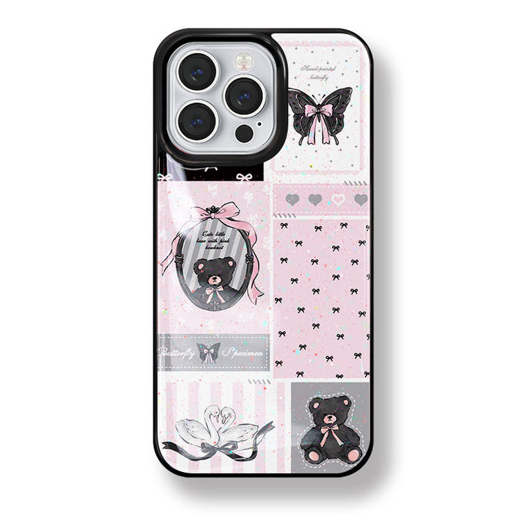 手機殼|蘋果16promax手機殼15閃粉滴膠iPhone12適用14可愛13pro女款「LR1385」25.04-4