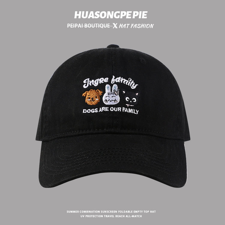 流行帽子|多巴胺棒球帽夏季新款字母刺繡百搭款情侶炸街潮流出行防曬帽子女「C3982」24.05-4