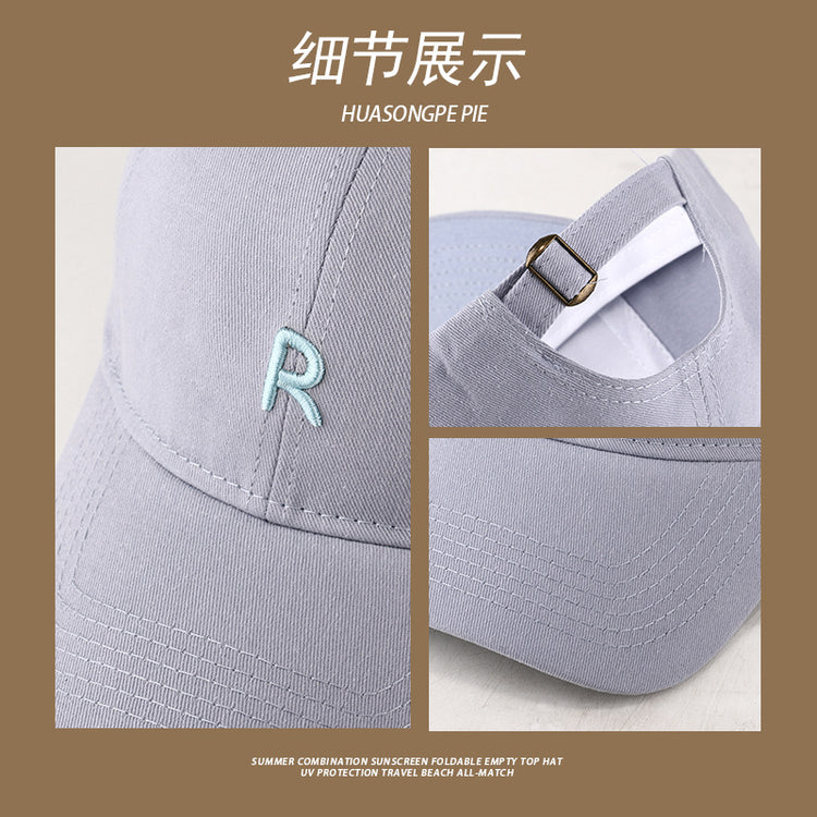 流行帽子|棒球帽防曬防紫外線遮臉防曬帽顯臉小出行騎車防曬太陽帽鴨舌帽男「C3966」24.05-3