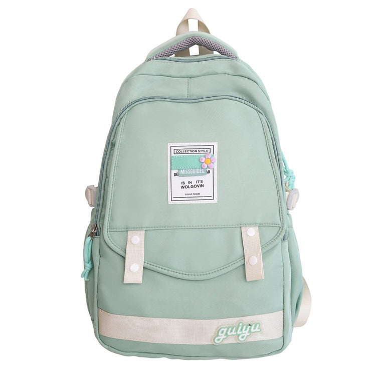 致青春|大容量書包國中女生高中生日系學院風ins雙肩包秋冬可愛背包「8513-380」24.03-1