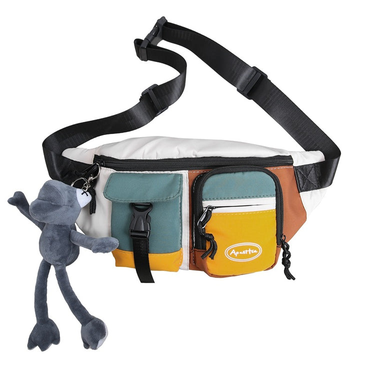 致青春|腰包休閒運動男生外出斜跨胸包新款潮牌輕便女生斜跨胸包「188-188」24.07-1