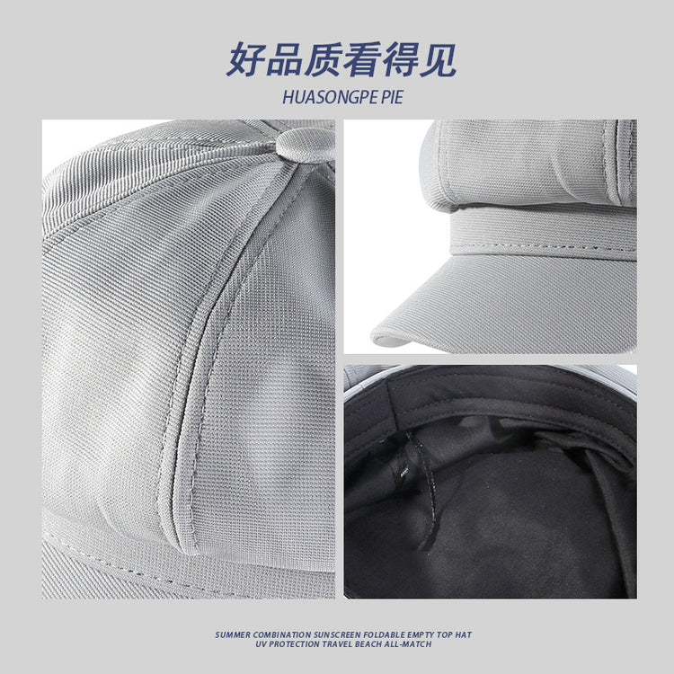 流行帽子|純色八角帽春秋女高級感復古簡約畫家帽時尚英倫港風學生報童帽子「C4188」24.07-5