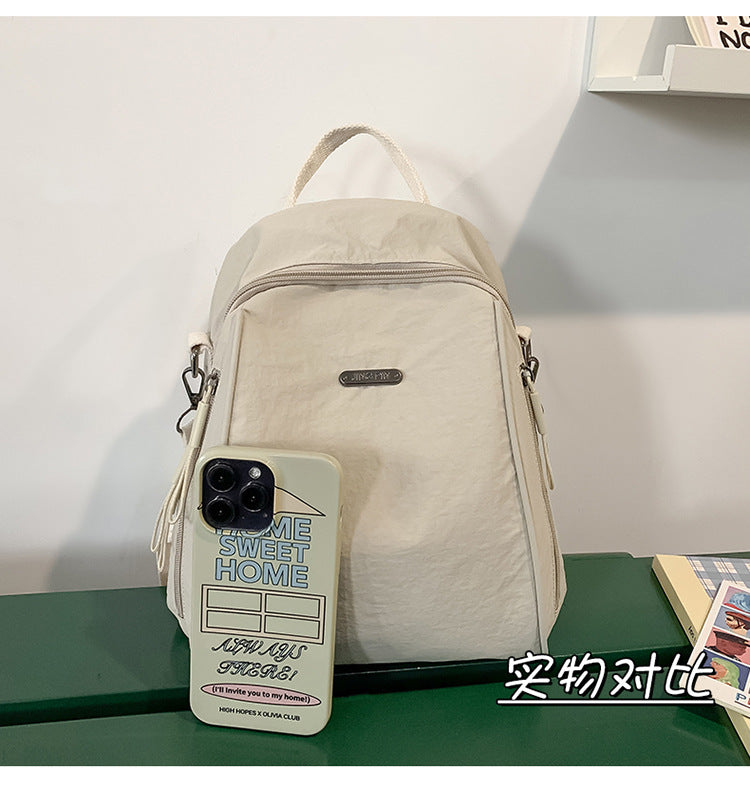 致青春|雙肩包2024新款時尚潮旅行大容量背包女士書包斜挎單肩輕便包「177-125」24.10-4