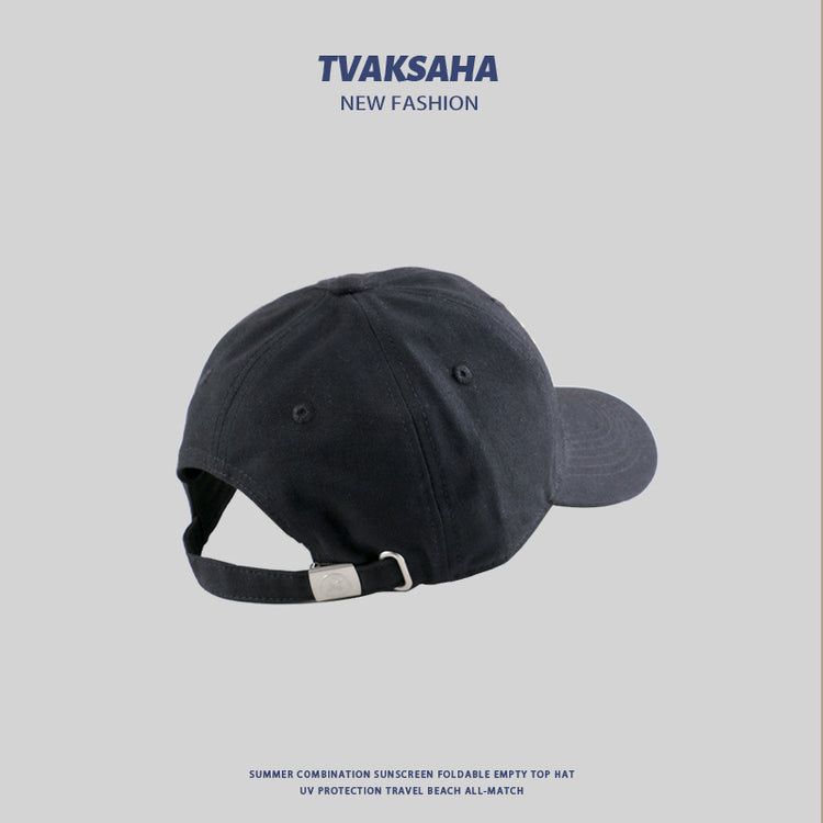 流行帽子|貼布蝴蝶結棒球帽夏季戶外顯臉小防曬帽純棉百搭學生情侶鴨舌帽女「C4123」24.07-4