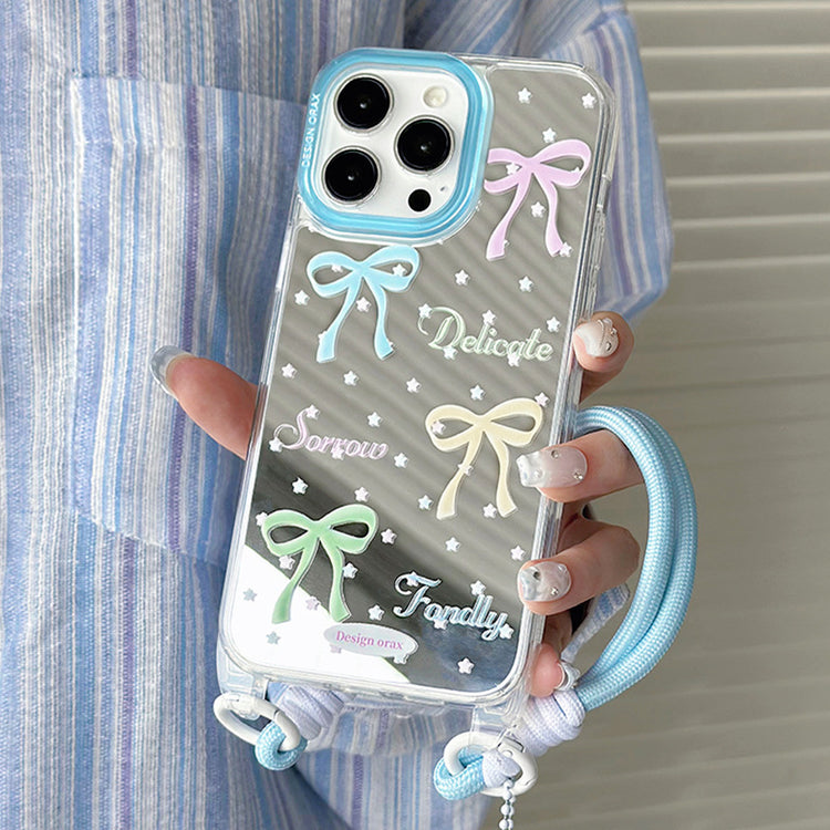 手機殼|15promax蘋果殼夏天iPhone14pro適用12/11掛繩鏡面手機殼13新「WM0622」24.07