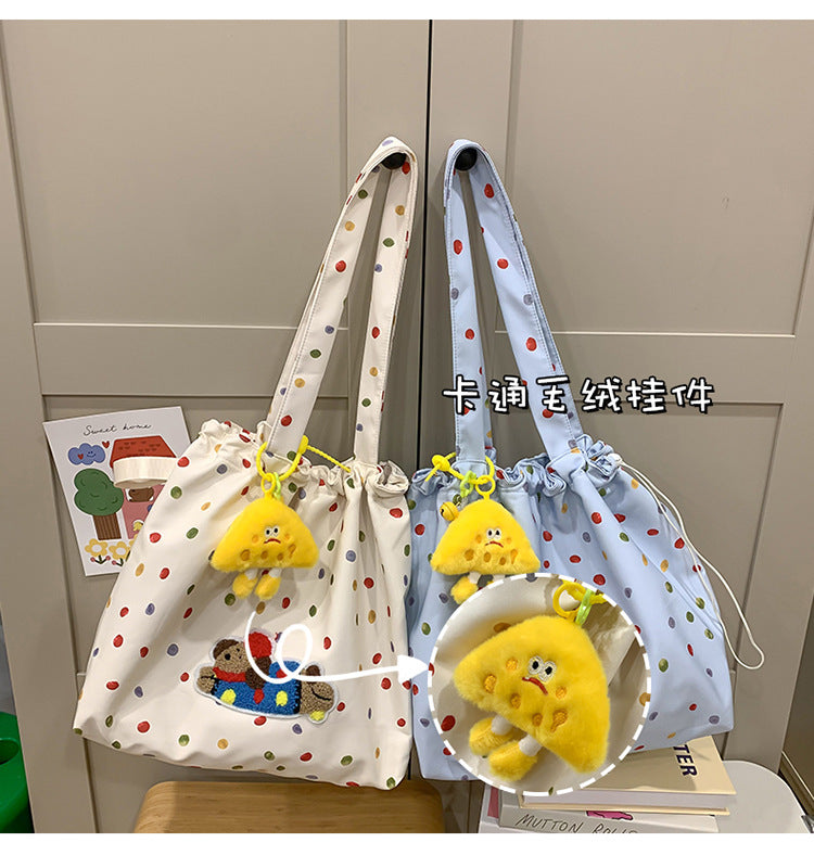 致青春|臘腸狗包包女2024新款學院風簡約單肩包休閒大容量高顏值托特包「231-121」24.12-1