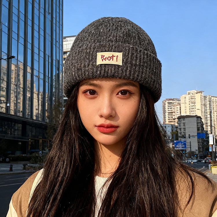 流行帽子|帽子女2025秋冬新款大頭圍顯臉小針織帽加厚防寒冷帽保暖毛線帽男「C5768」25.11-2