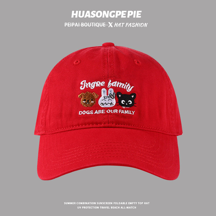 流行帽子|多巴胺棒球帽夏季新款字母刺繡百搭款情侶炸街潮流出行防曬帽子女「C3982」24.05-4