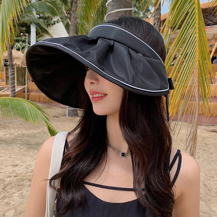 流行帽子|夏季新款防紫外線帽子女大帽檐遮陽漁夫帽戶外出遊百搭防曬太陽帽「C2031A」25.04-3