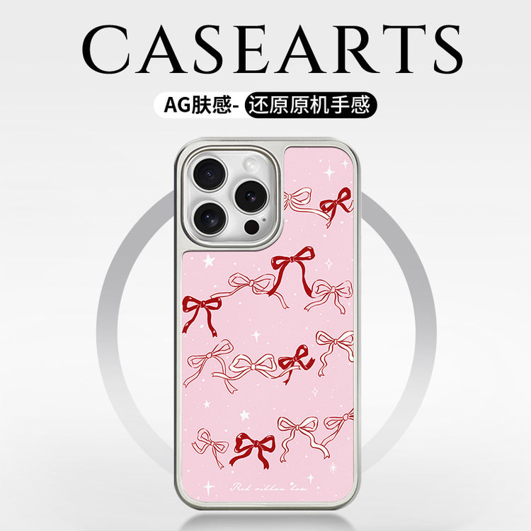 手機殼|蘋果16手機殼ins風磁吸AG磨砂碳纖紋12適用iPhone14Pro小米15「LR1370」25.05-2