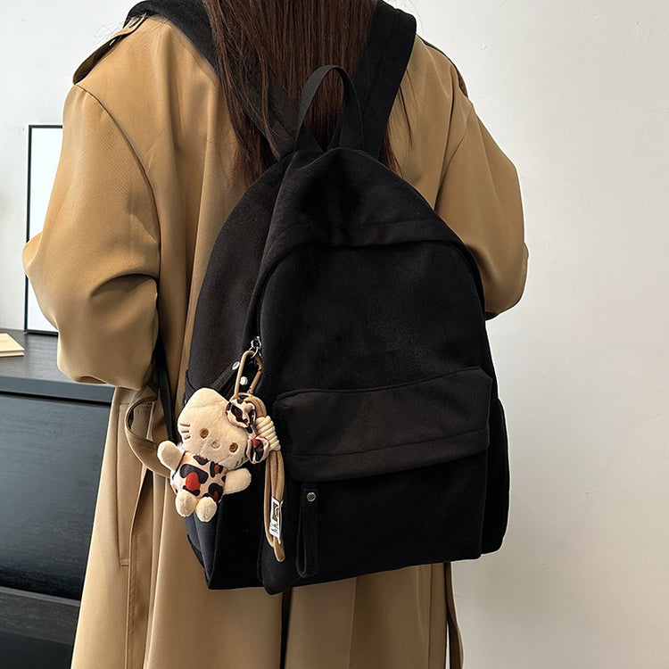 致青春 | 大容量雙肩包女2024新款時尚休閒輕便外出旅行包百搭簡約學生書包「5104-127」24.11-3