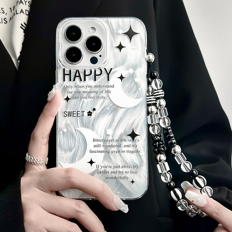 手機殼|iPhone15pro羽紗手機殼女蘋果14/13硅膠11適用12Pro大孔透明「ZQ0126」24.07