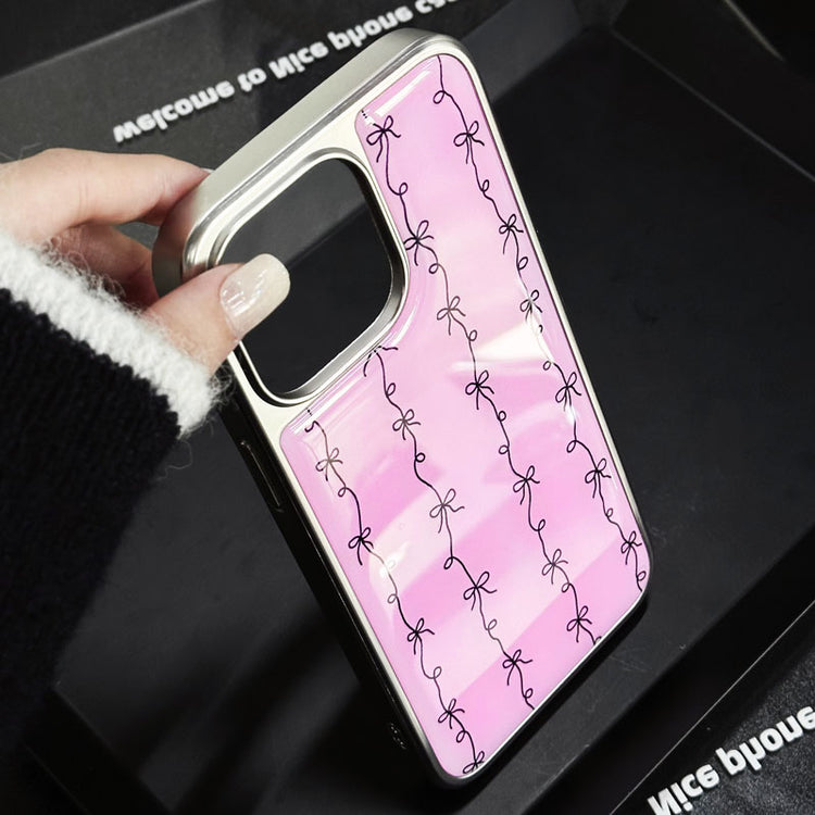 手機殼|iPhone16Pro高級感蘋果15ProMax手機殼14plus電鍍銀邊滴膠適「LR1587」25.04-4