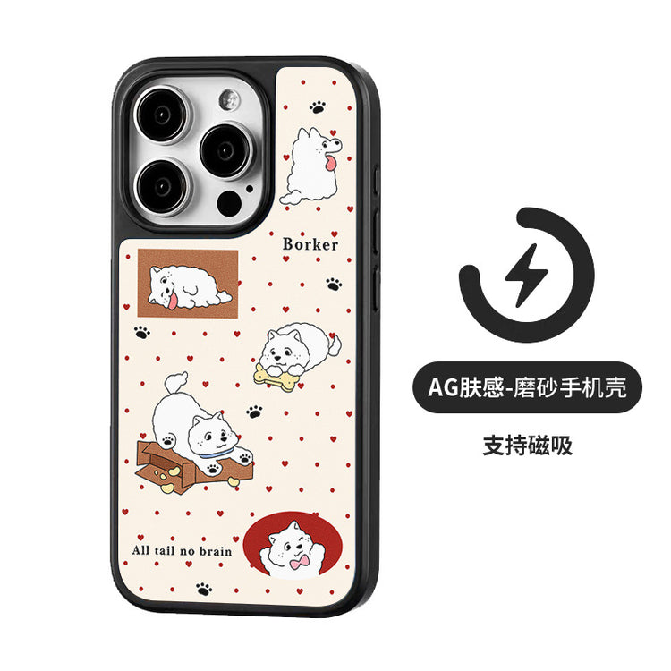 手機殼|iPhone16Promax磁吸AG磨砂碳纖紋12手機殼蘋果13適用15批發14「WYB2014」25.05-1