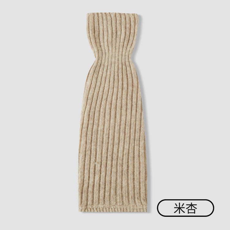 女襪|羊毛襪套女秋冬季加厚保暖JK針織腿套Y2K時尚辣妹彈力舒適小腿襪「X25840」25.10-1