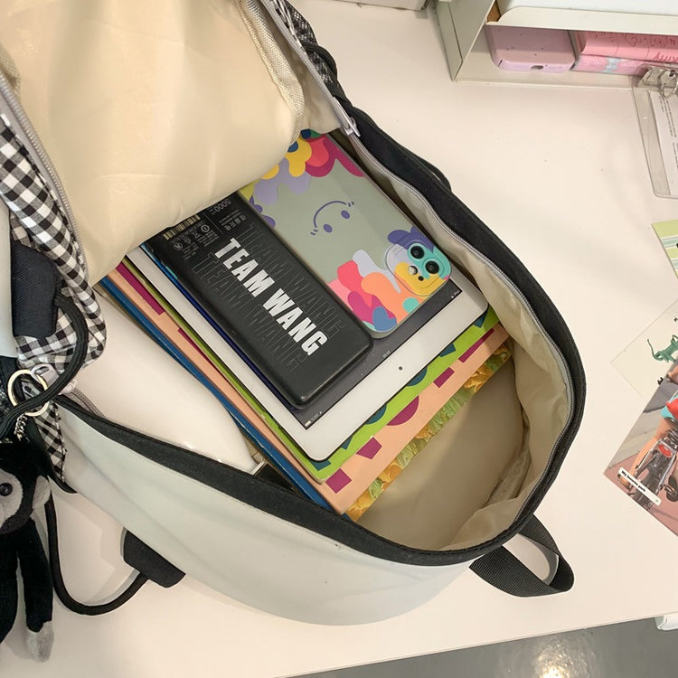 致青春 | 新款小清新可愛女孩雙肩包大容量休閒旅行背包高顏值百搭學生書包「8079-126-128」25.04-2