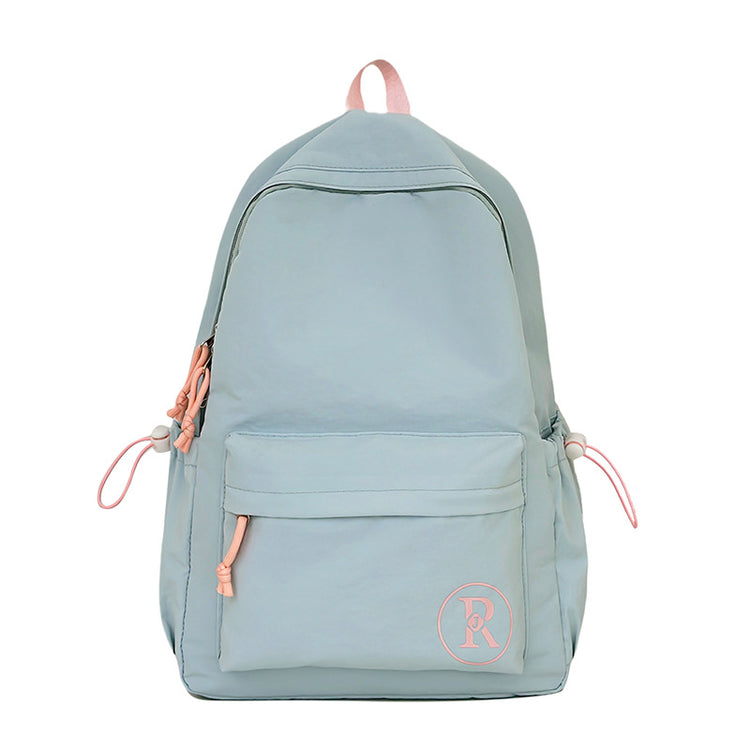 致青春|小清新休閒書包女大學生ins大容量簡約背包國中高中生百搭雙肩包「1018-125」25.09-2