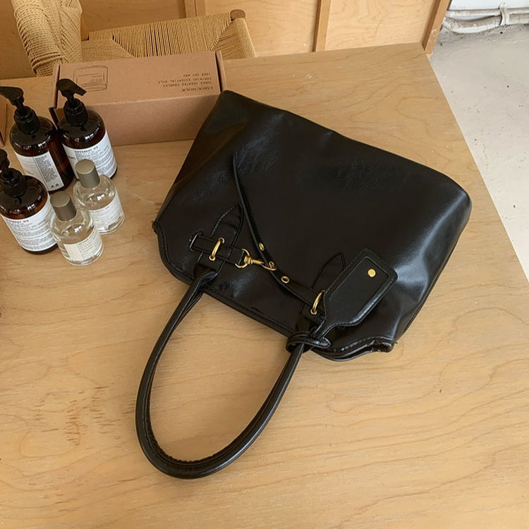 日韓流行|復古慵懶感公事包包女大容量質感百搭簡約小眾設計手提單肩托特包「H8900」25.11-3