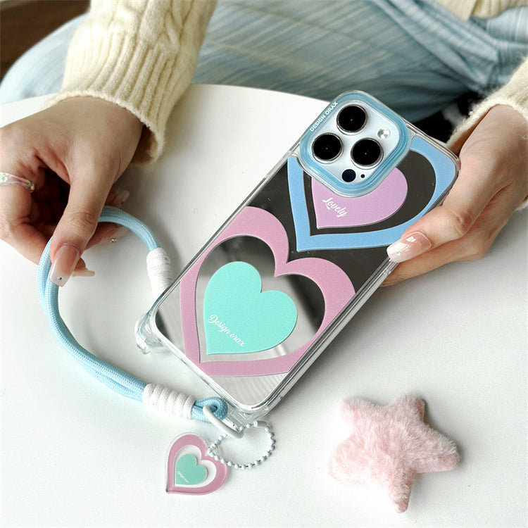 手機殼|15手機殼蘋果殼夏天13promax適用12/11掛繩鏡面殼iPhone14pro「WM0530」24.07
