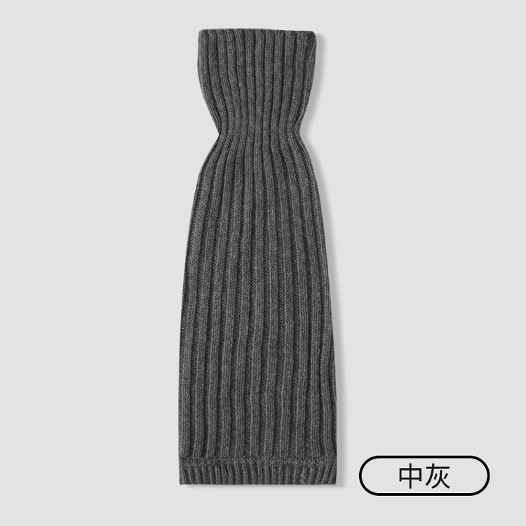 女襪|羊毛襪套女秋冬季加厚保暖JK針織腿套Y2K時尚辣妹彈力舒適小腿襪「X25840」25.10-1