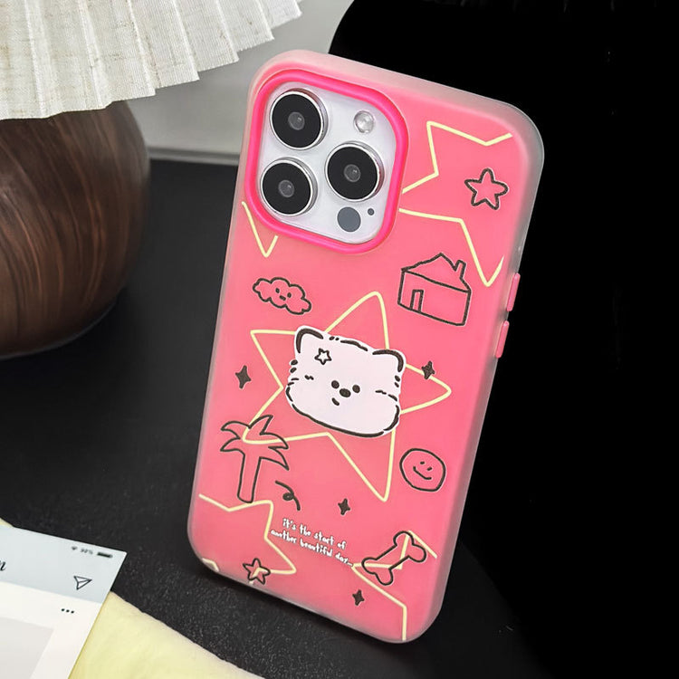 手機殼|蘋果15手機殼iPhone16卡通13膚感果凍14適用12二合一11promax「LR1750」25.07-4