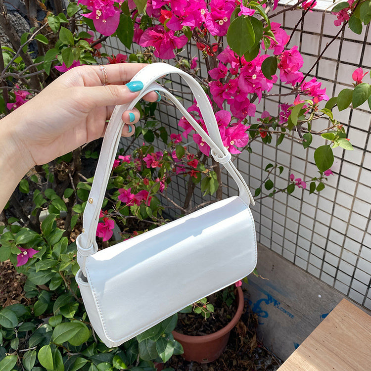 日韓流行|韓國夏季新款簡約單肩腋下包ins百搭潮女包onnuk同款芥末黃斜跨包「8377」25.07-2