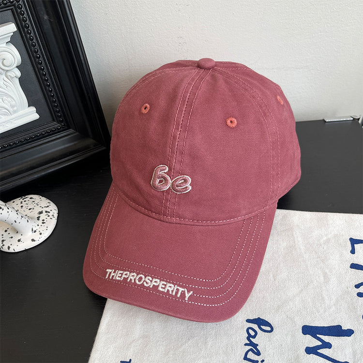 流行帽子|韓版棒球帽春夏時尚字母刺繡鴨舌帽百搭學生顯臉小戶外遮陽防曬帽「C4887」24.12-5