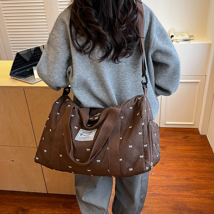 致青春|大容量輕便手提旅行包女新款套拉桿出差行李包男休閒運動健身包「9108-118」25.11-3