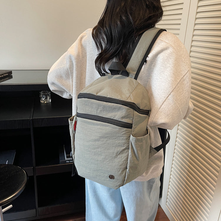 致青春|戶外旅行雙肩包女可折疊輕便運動背包男簡約休閒旅行大容量登山包「2569-123」25.09-3