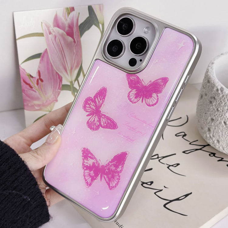 手機殼|iPhone14pro蘋果16手機殼15適用電鍍銀邊滴膠13Proma小米14「LR1440」25.03-4