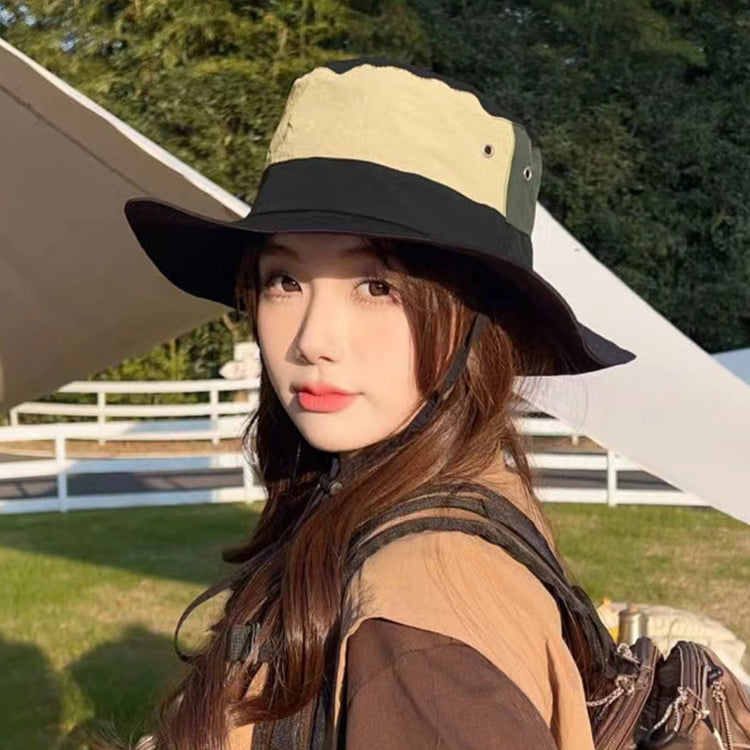 流行帽子|戶外登山漁夫帽女夏季高級感顯臉小防曬帽休閒百搭登山釣魚帽子男「C3641」24.01-4