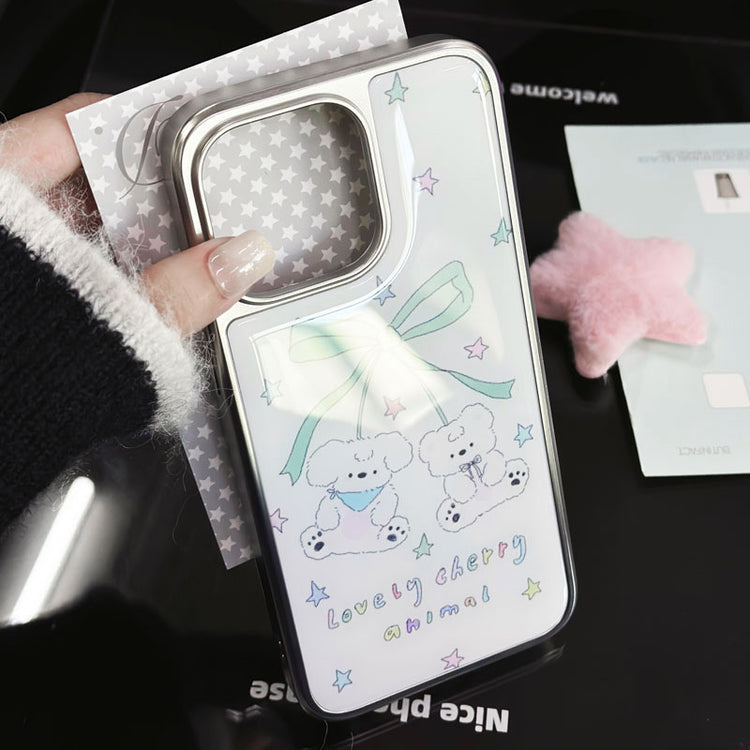 手機殼|蘋果15ProMax手機殼16plus電鍍銀邊滴膠適用iPhone14Pro高級「LR1572」25.04-4