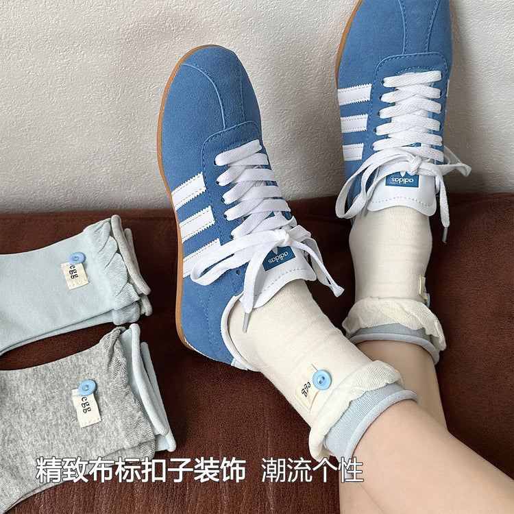 女襪|拼色雙羅口襪子女棉質吸汗透氣彈力中筒襪柔軟親膚舒適襪子「DJ3020」25.07-5