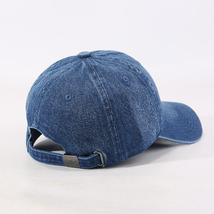 流行帽子|2025新款牛仔棒球帽子女戶外顯臉小水洗鴨舌帽男情侶百搭遮陽帽潮「C5104A」25.10-1