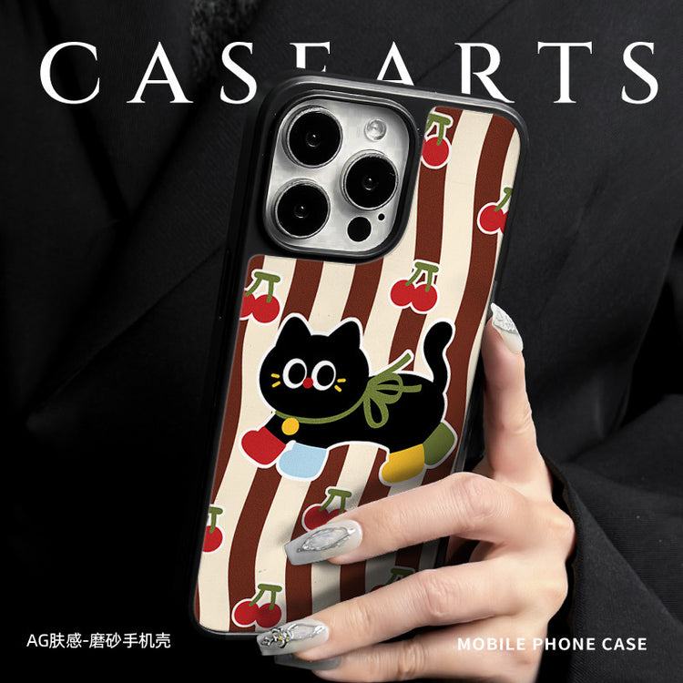 手機殼|iPhone16手機殼蘋果13Promax磁吸AG磨砂殼14適用15Pro卡通12「WYB0989」25.05-1