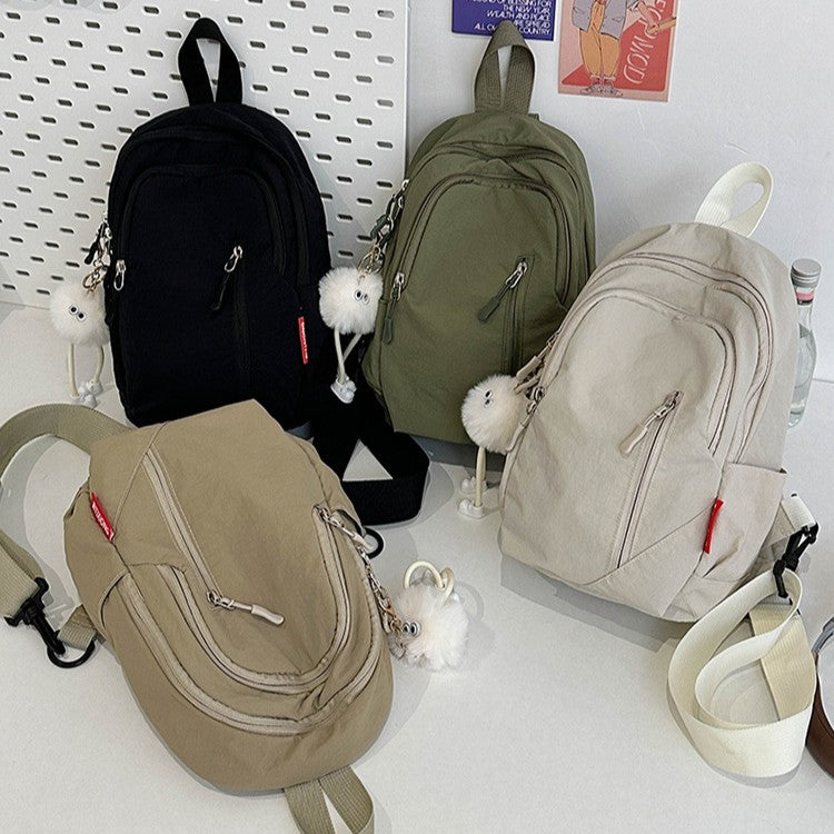 致青春|工裝風簡約單肩包2025跨國新款休閒ins男背包純色百搭斜背包批發「0997-122」25.03-4