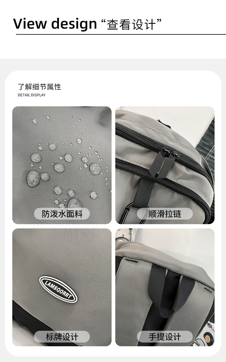 致青春|雙肩包日系大容量背包 原宿簡約休閒國高中學生書包抽繩設計後背包「8819-134」24.10-3