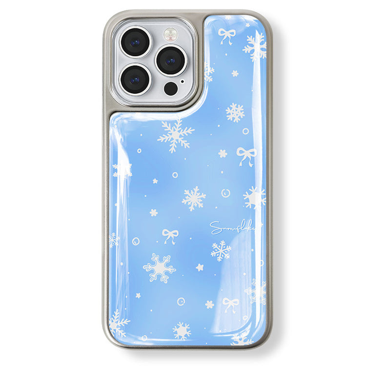 手機殼|15蘋果13Promax適用iPhone16pro電鍍銀邊滴膠手機殼14華為P70「LR1383」25.03-2
