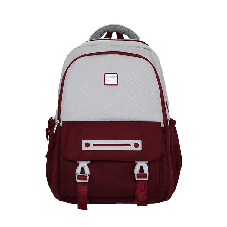 致青春|雙肩包男士簡約大容量電腦旅行背包韓版翻蓋大學生情侶雙肩包「543-133」24.09-2